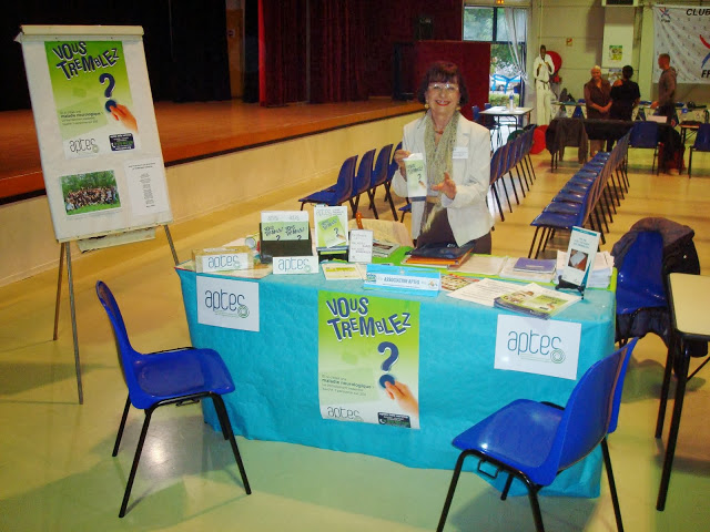 Marie-France Lecroc, déléguée régionale en Midi-Pyrénées au forum des associations du Comminges